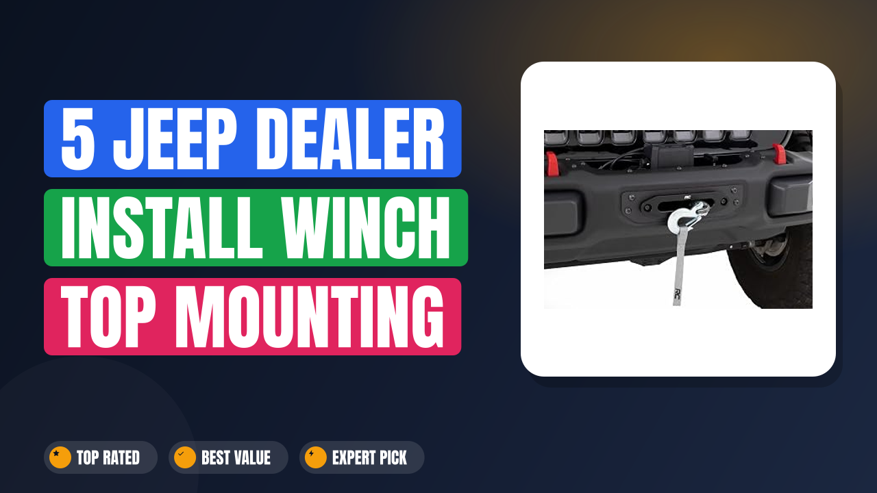 5 Jeep Dealer Install Winch Top Mounting Plates 2026