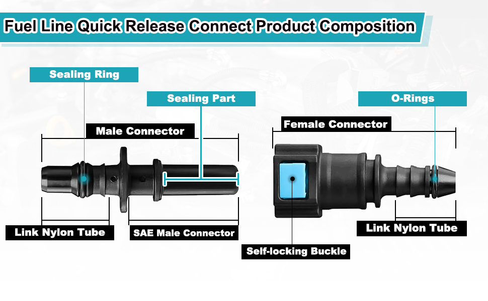 quick-connect fuel line fitting