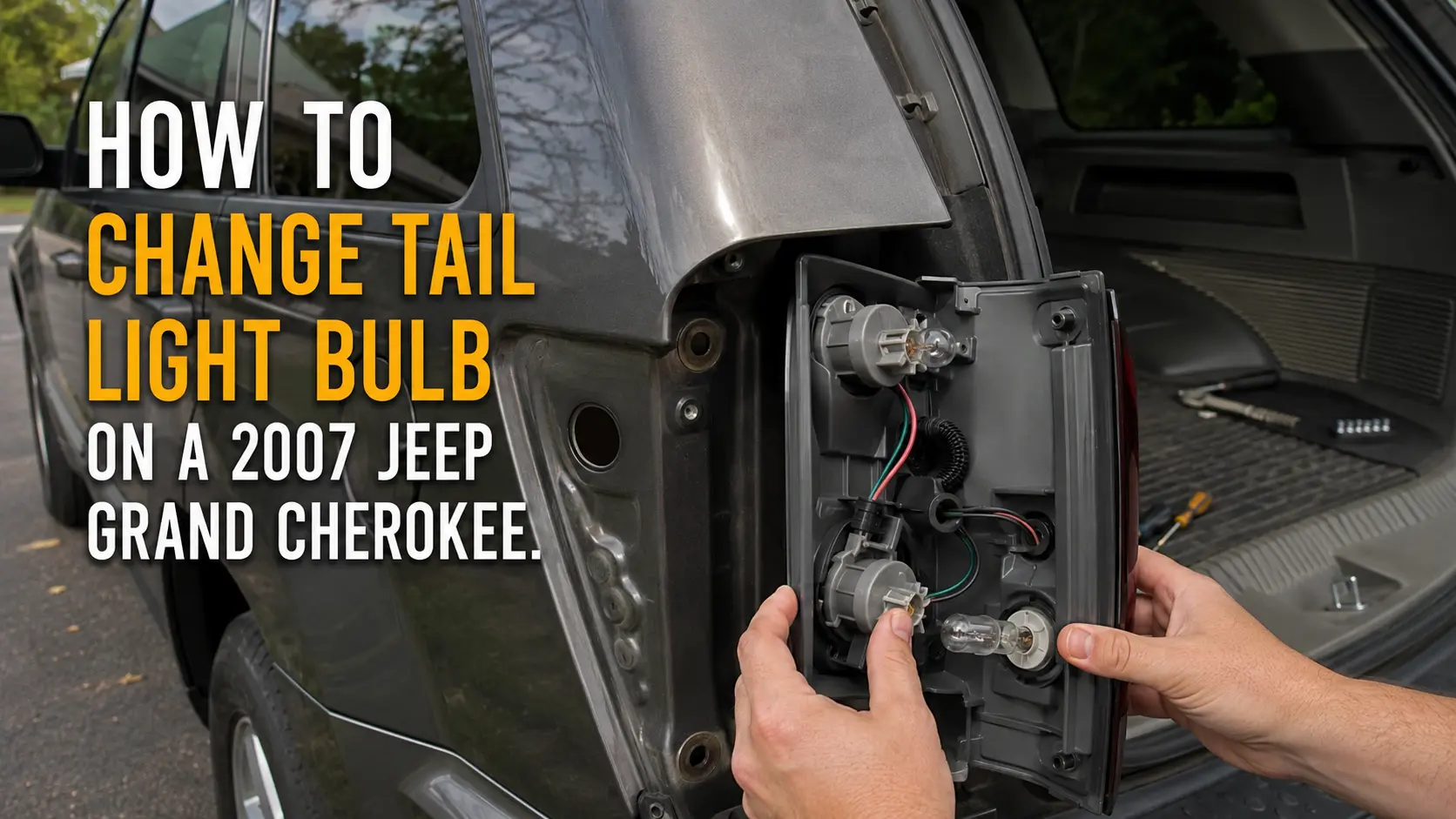 How to Change Tail Light Bulb on a 2007 Jeep Grand Cherokee