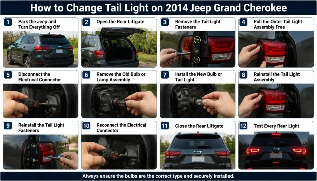 How to Change Tail Light on 2014 Jeep Grand Cherokee