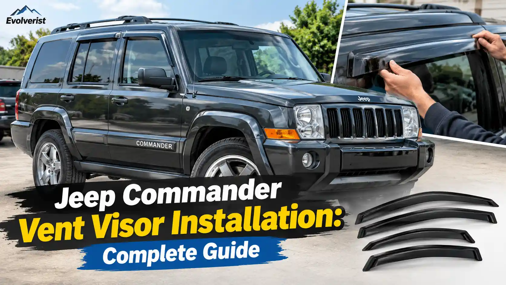 Jeep Commander Vent Visor Installation