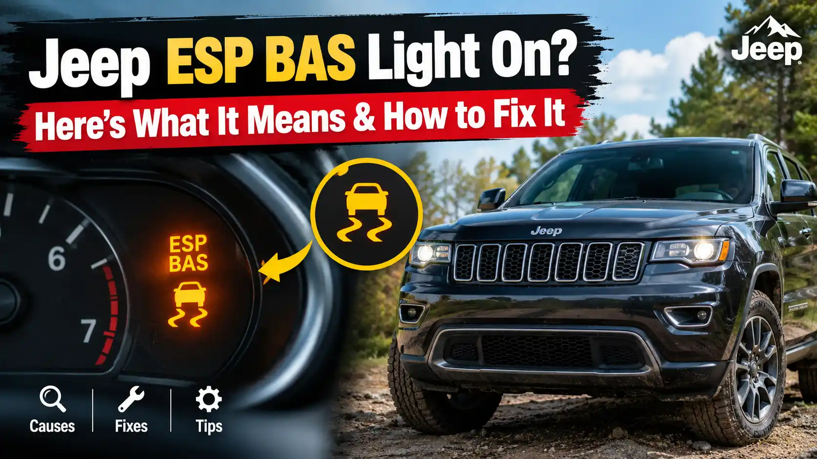 Jeep ESP BAS Light On