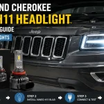 Jeep Grand Cherokee NINEO H11 Headlight Installation Guide