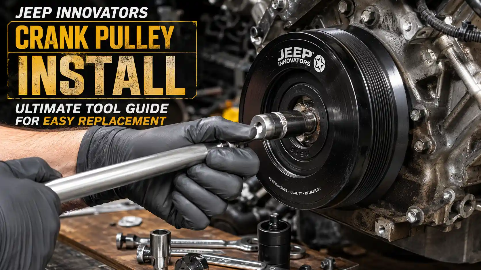 Jeep Innovators Crank Pulley Install