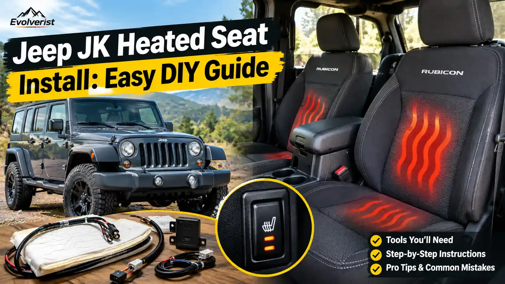 Jeep JK Heated Seat Install