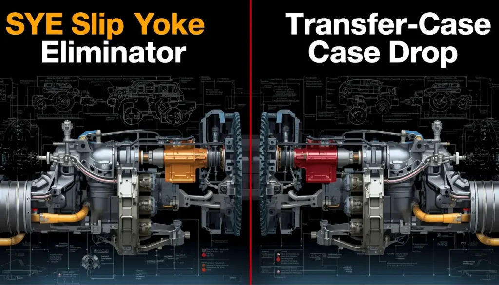 SYE vs Transfer-Case Drop on a Jeep XJ