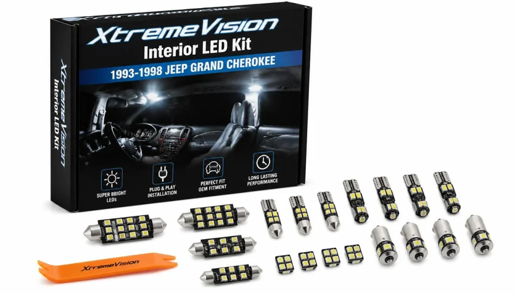XtremeVision Interior LED Kit for Jeep Grand Cherokee 1993–1998