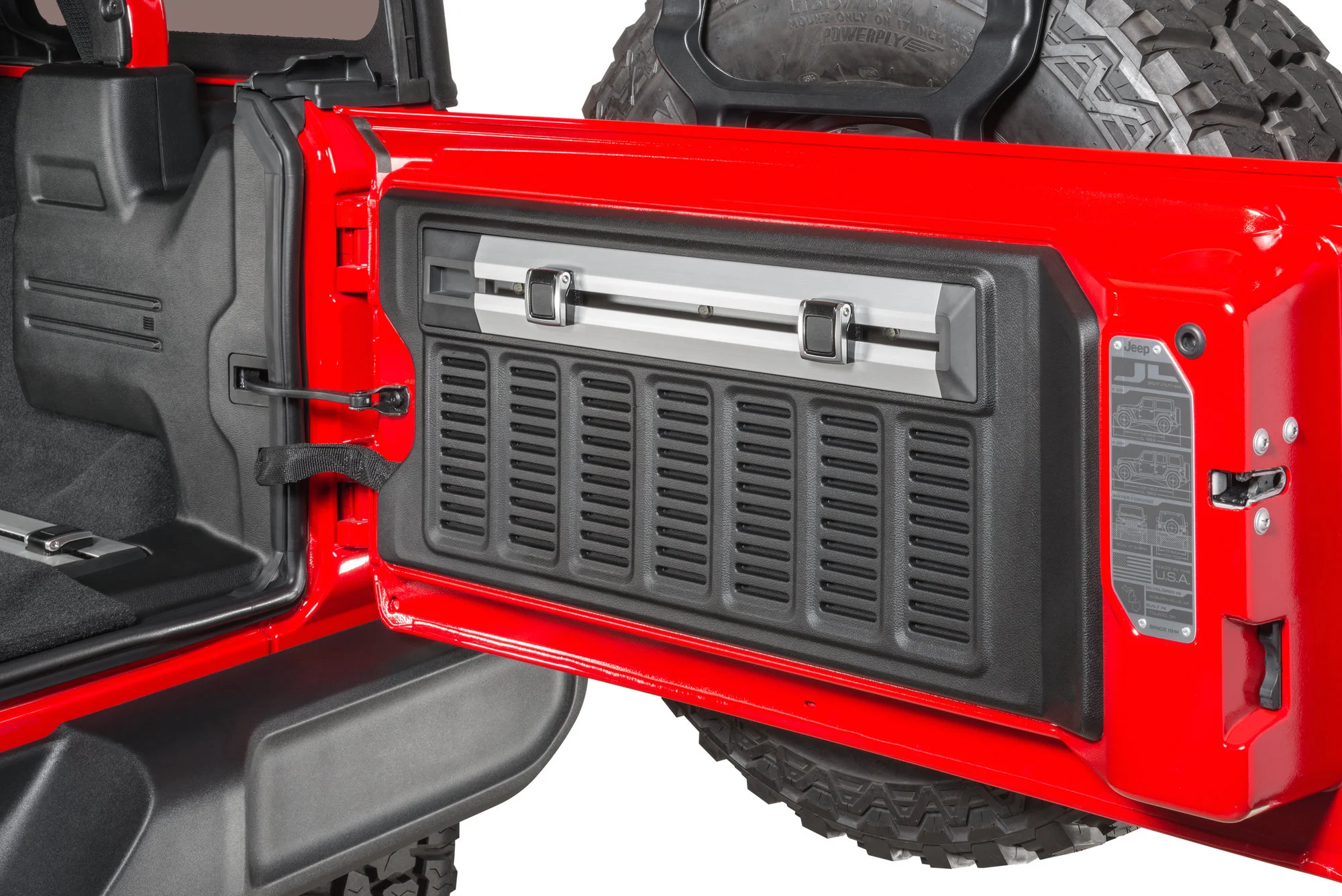Jeep JL tie-down rail tailgate table install