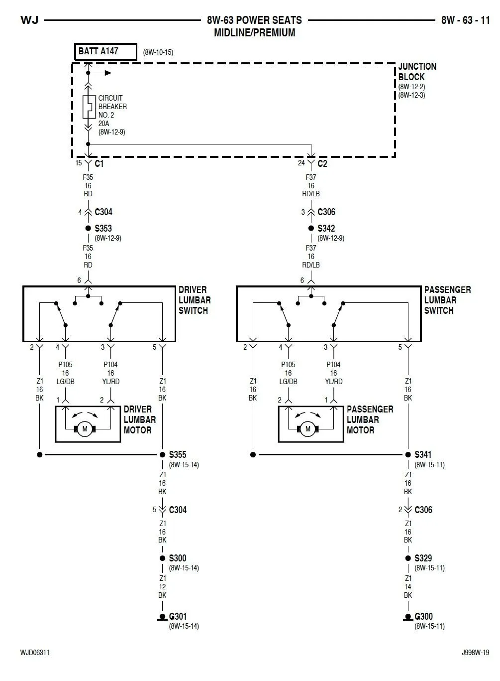 JK heated seat wiring diagram