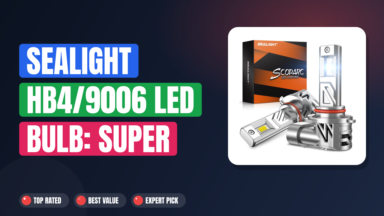 SEALIGHT HB4/9006 LED Bulb: Super Bright, Built to Last